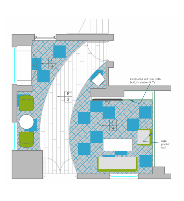 blue floorplan